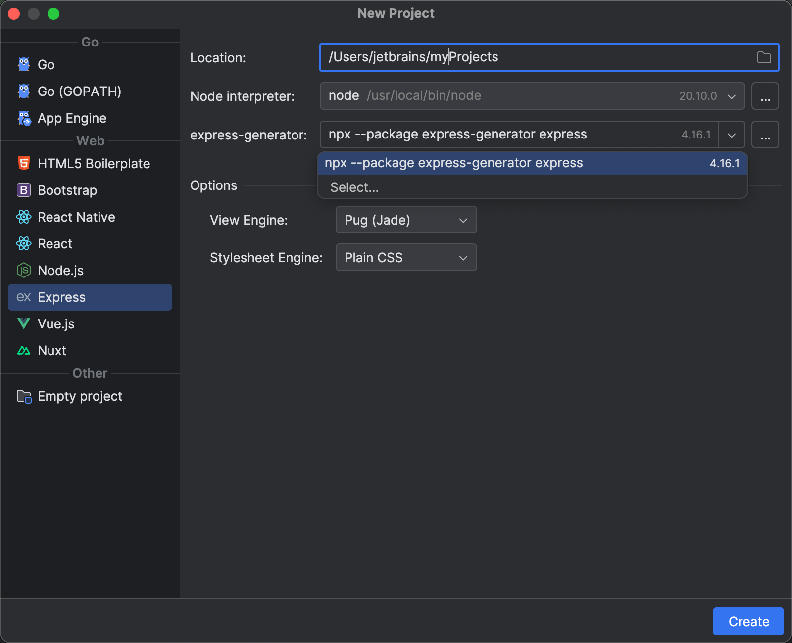 Node.js | WebStorm 文档