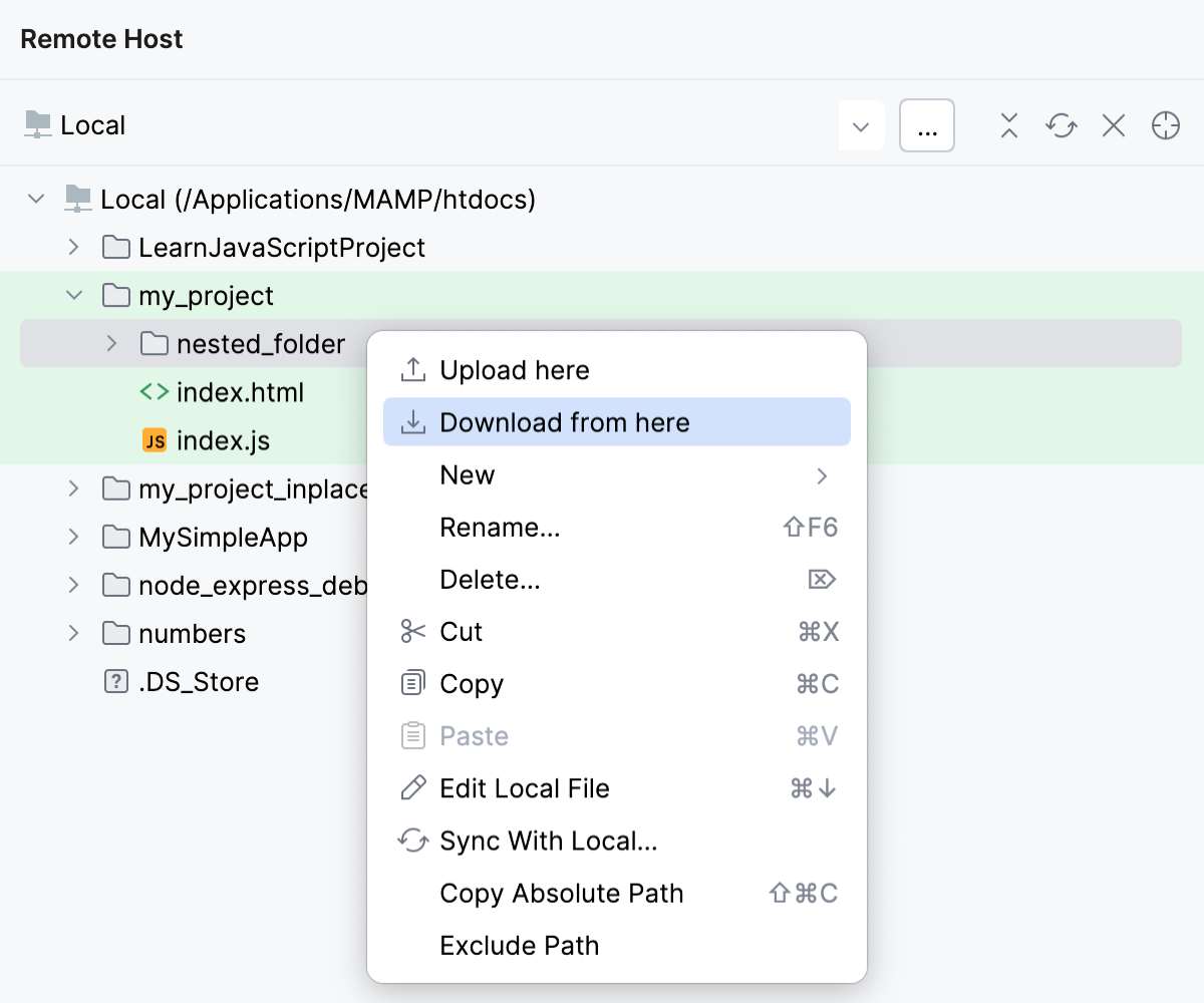 Download a file or folder Download a file or folder