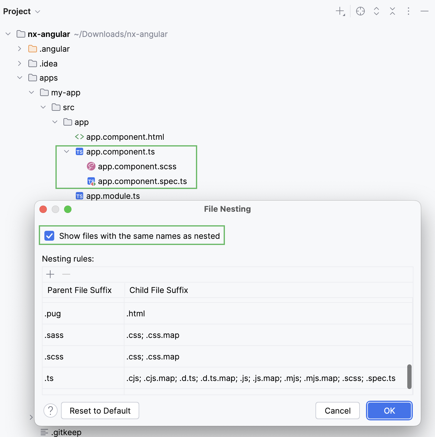 Nesting rules on Nesting rules on