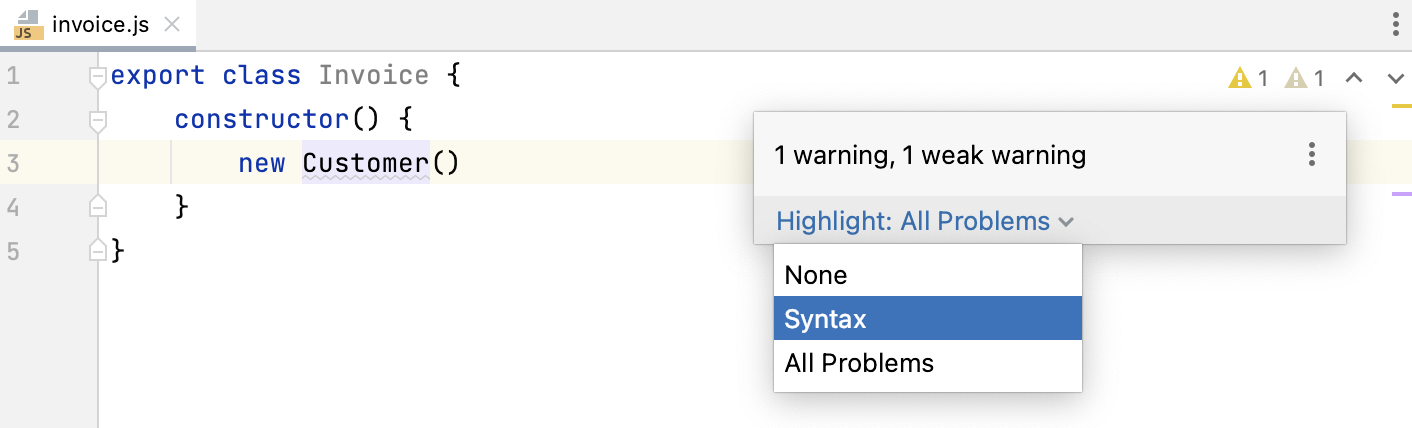 インポートステートメントの欠落の警告を非表示にする Hide Missing import statement warning
