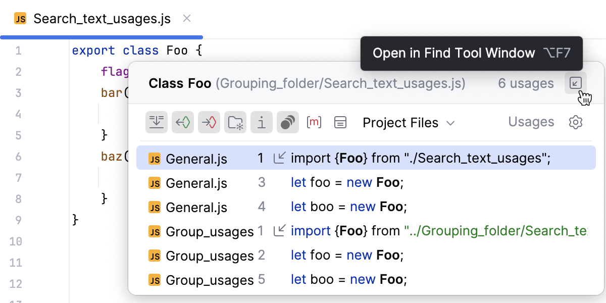 Source code navigation | WebStorm Documentation