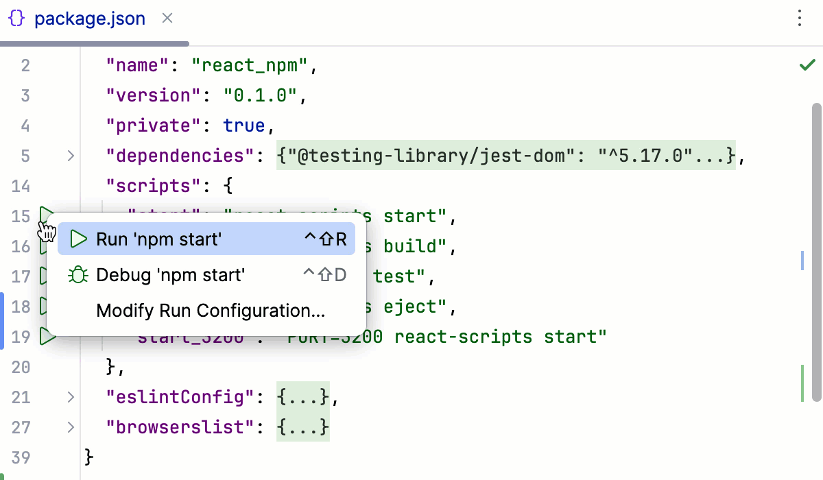 React | IntelliJ IDEA 文档
