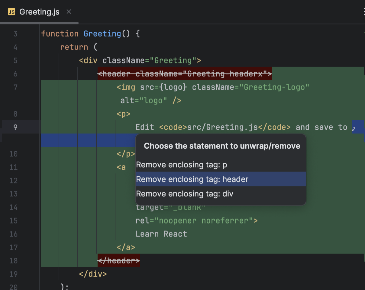 Write and edit source code | WebStorm Documentation