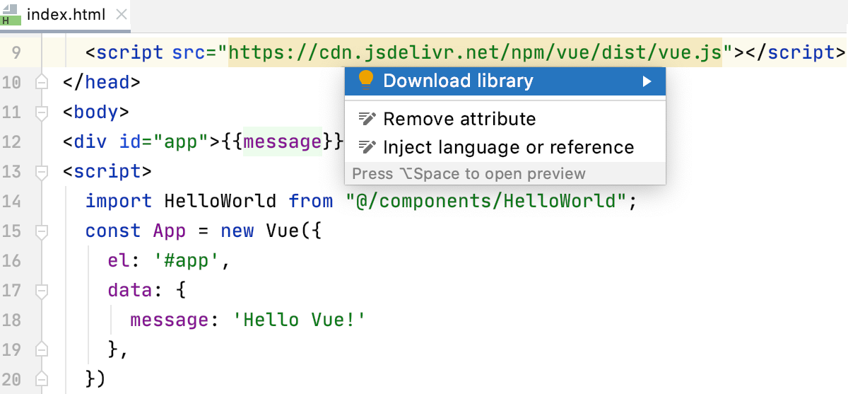 CDN 経由でリンクされたライブラリをダウンロードする Download libraries linked via CDN