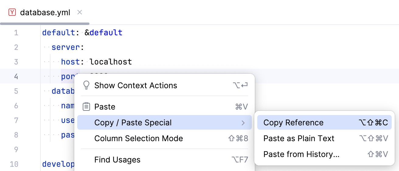 YAML: copy references YAML: copy references