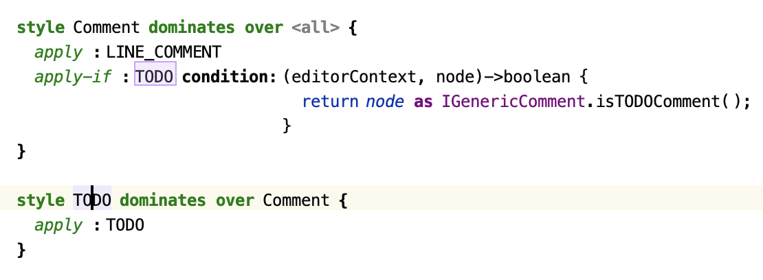 Comment style definition in the Kaja language Comment style definition in the Kaja language