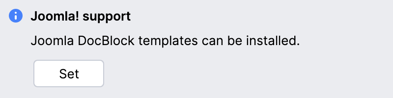Joomla DocBlocks installation notification Joomla DocBlocks installation notification