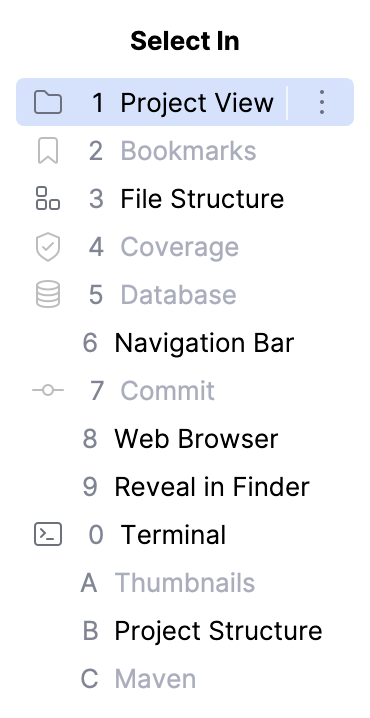 Select in popup Select in popup