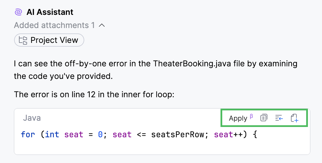 Asking AI&nbsp;Assistant programming-related questions
