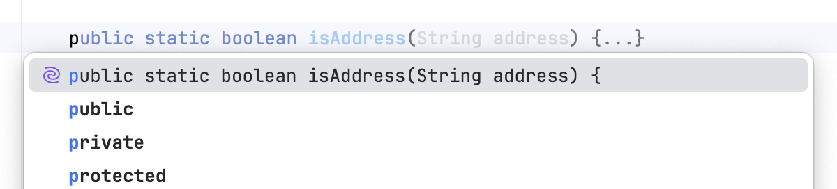 Inline and popup completions combined