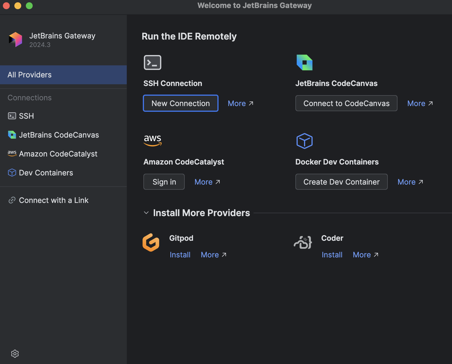 Connect via SSH Connect via SSH