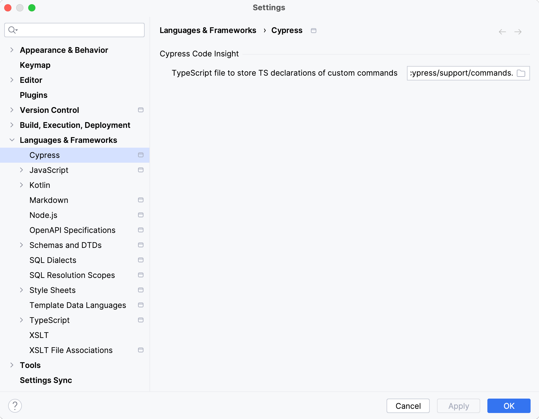 Specify a new path Specify a new path
