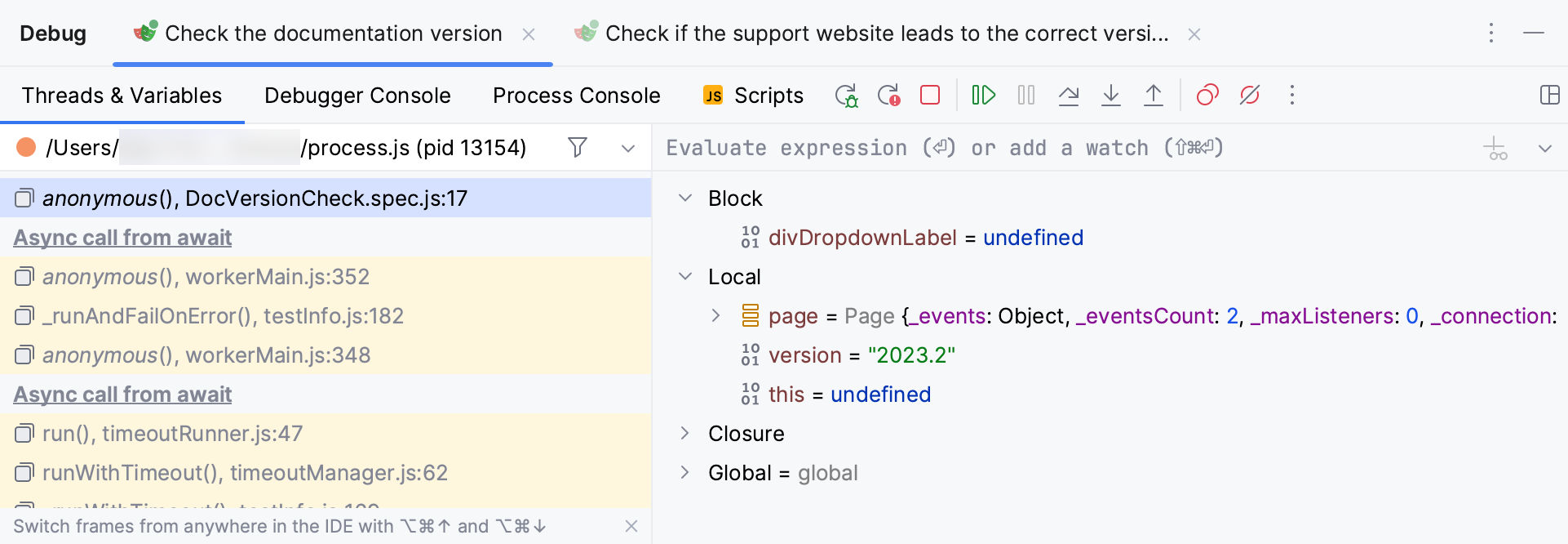调试工具窗口概述 调试工具窗口概述