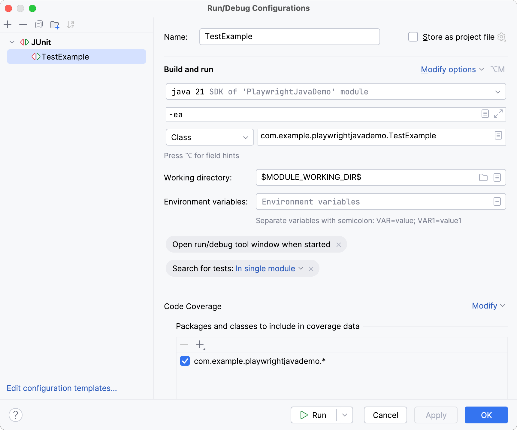 Configure startup properties Configure startup properties