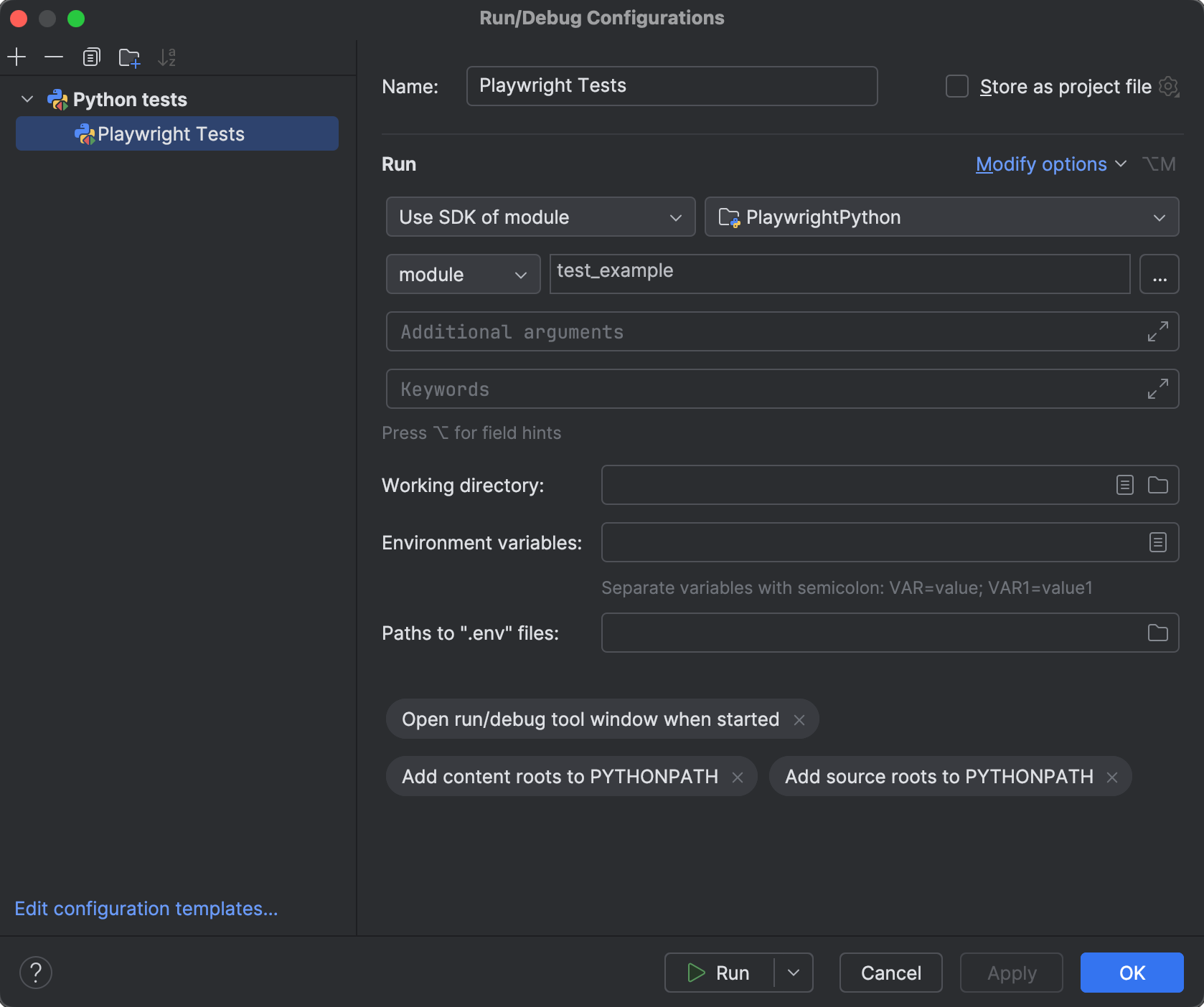 Playwright | PyCharm Documentation