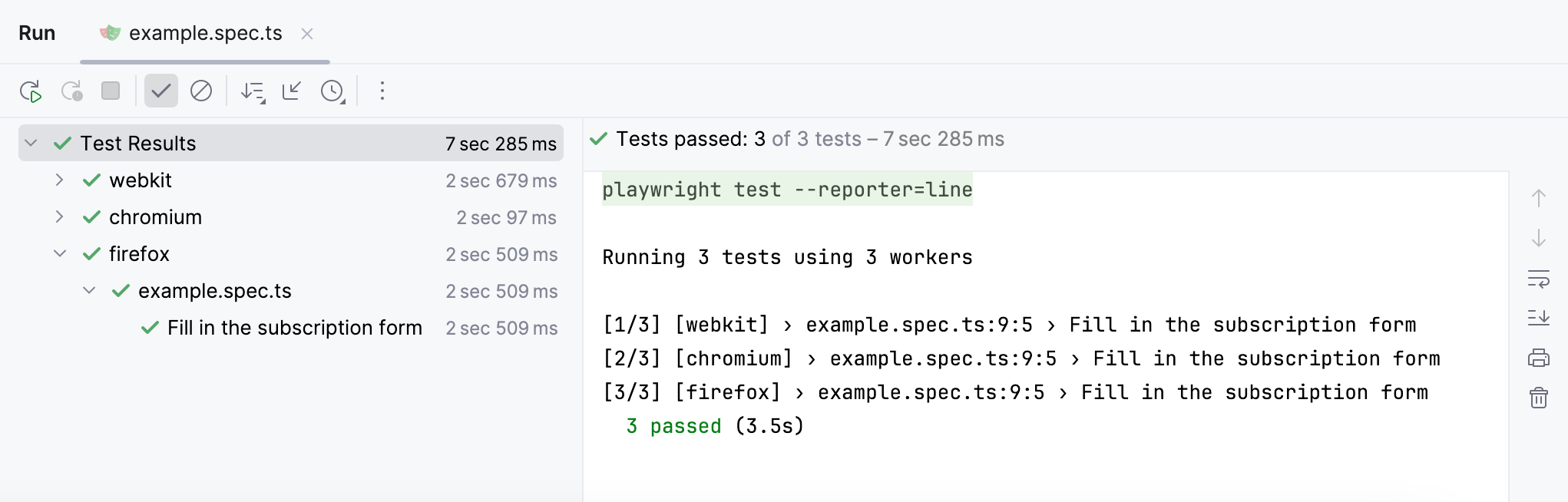 生成的 Playwright 报告 生成的 Playwright 报告