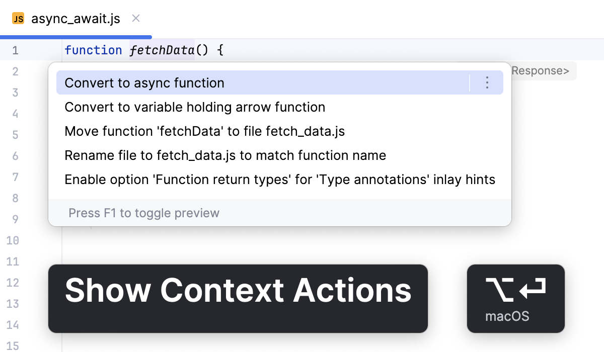 Convert to async function Convert to async function