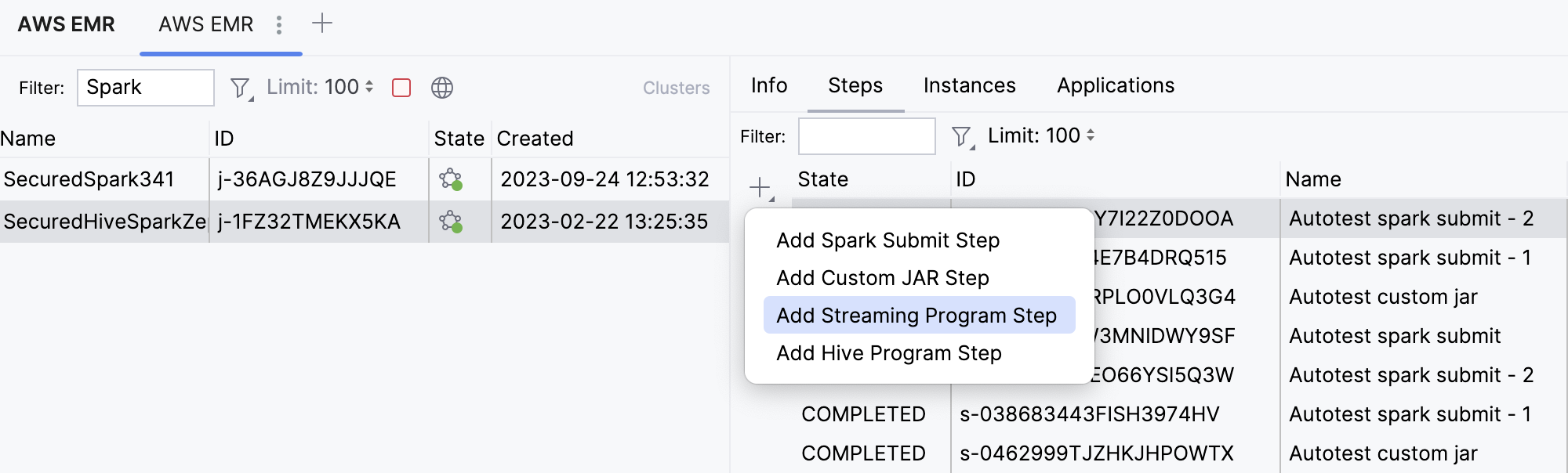 Add an application to Steps Add an application to Steps