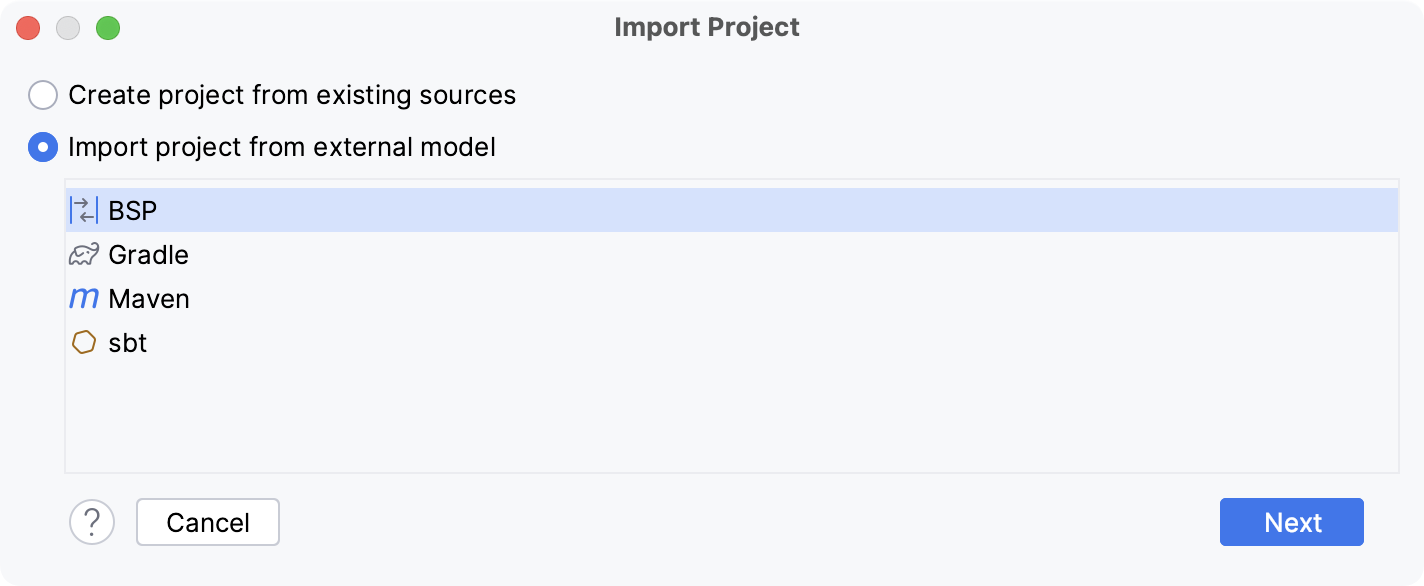 The BSP import model The BSP import model