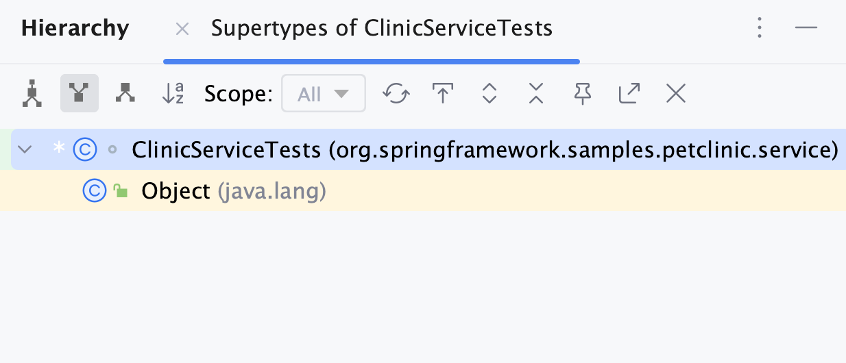 Call hierarchy window Call hierarchy window