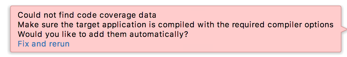 Coverage notification Coverage notification