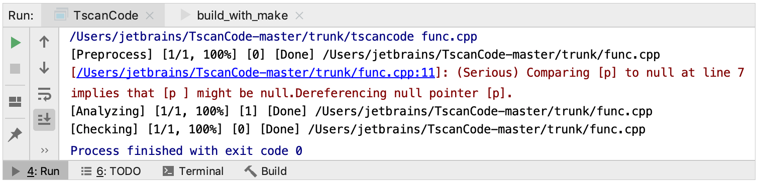 result of running a custom run-debug configuration result of running a custom run-debug configuration