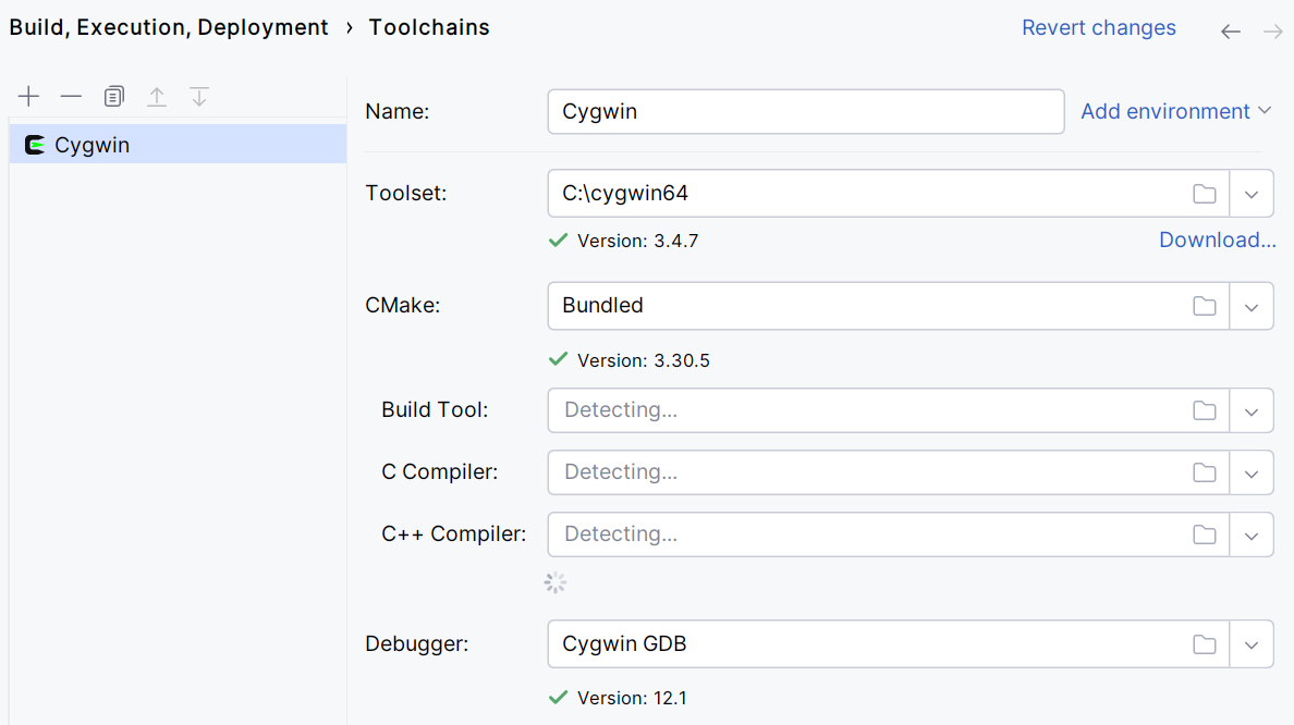 Cygwin toolchain Cygwin toolchain