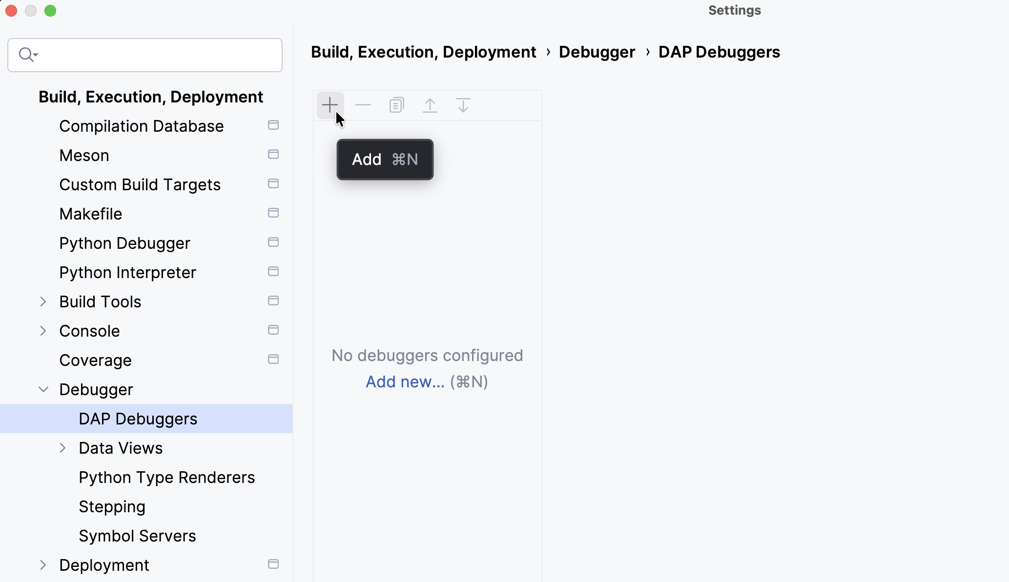 Adding a new DAP debugger Adding a new DAP debugger