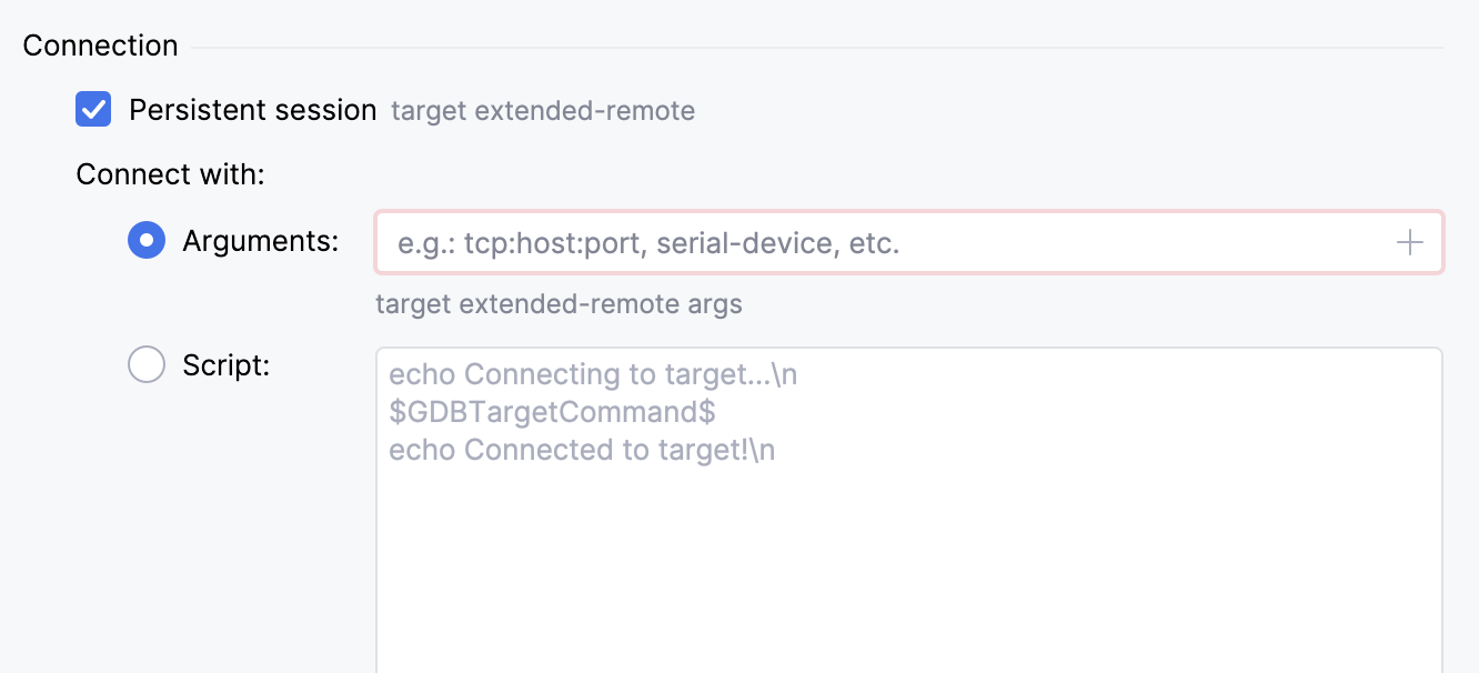 Generic persistent session