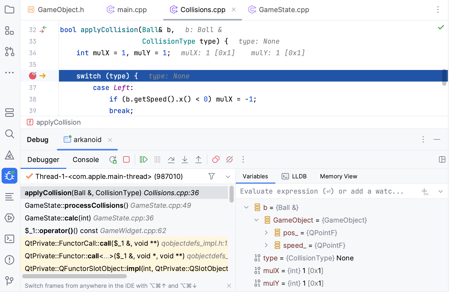 CLion debugger IU CLion debugger IU