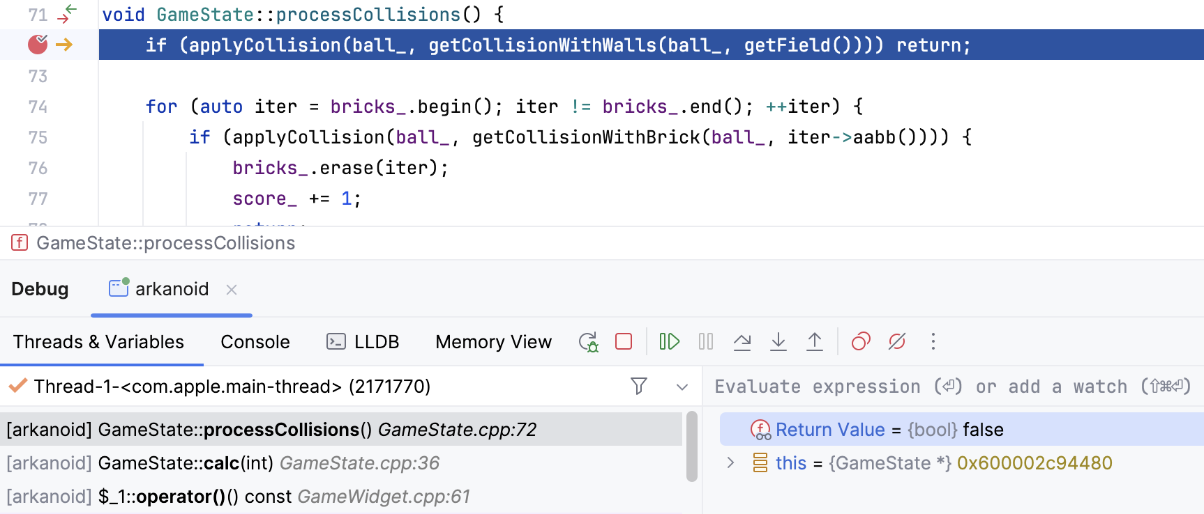 Showing function's return value after Step Out Showing function's return value after Step Out