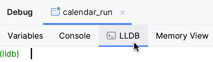 Debugger console tab Debugger console tab