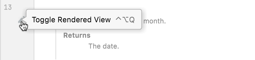 Turning off rendered view Turning off rendered view