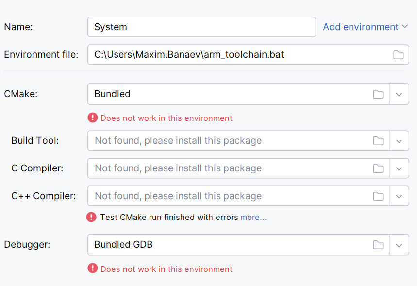 Environment script loading report Environment script loading report