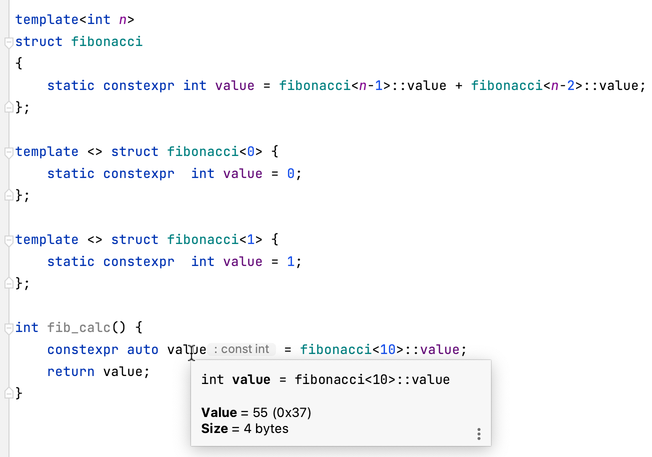 Evaluated values Evaluated values