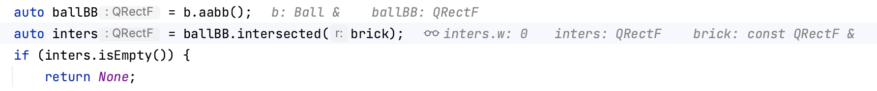 Inline watch Inline watch