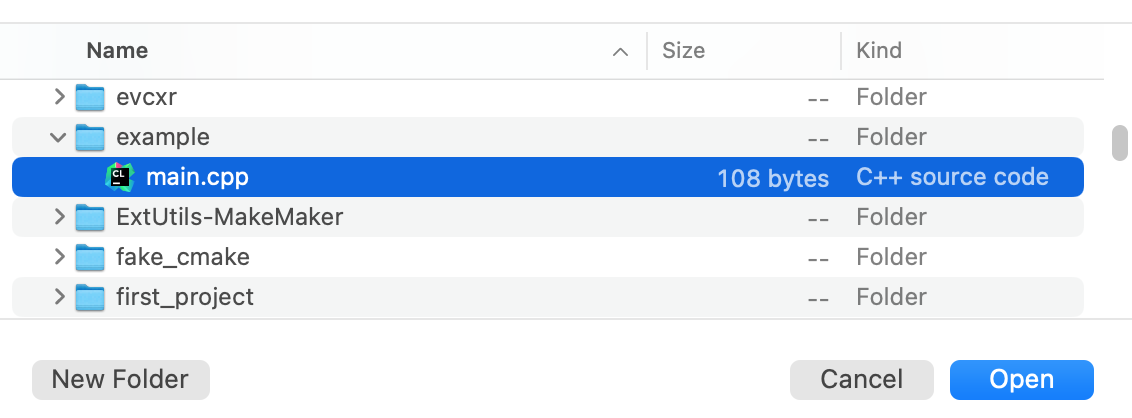 Opening a single file Opening a single file