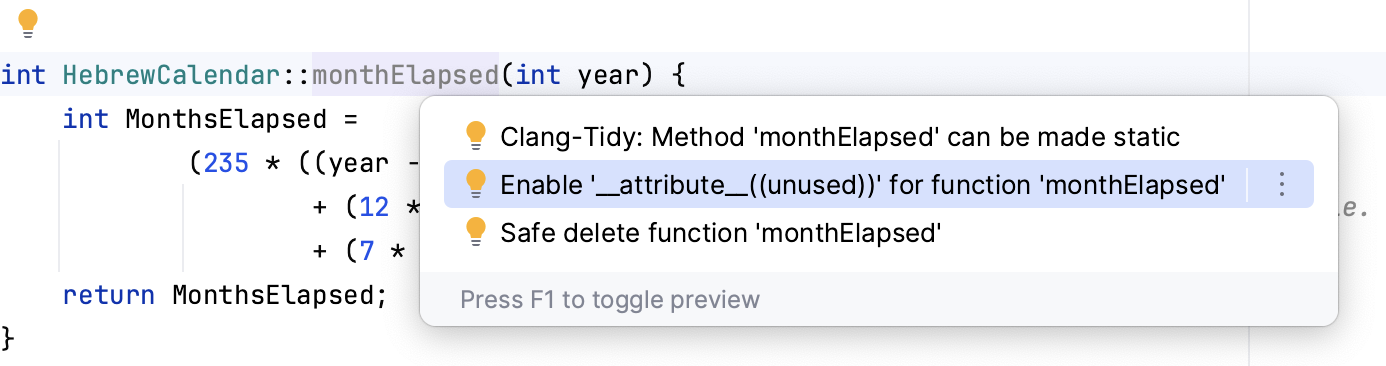 Intentions example Intentions example