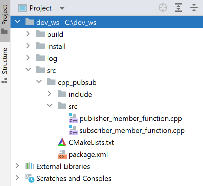 Workspace project root Workspace project root