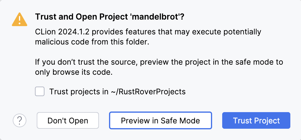 Untrusted project Untrusted project
