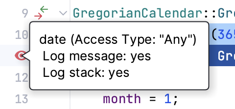 Watchpoint tooltip Watchpoint tooltip