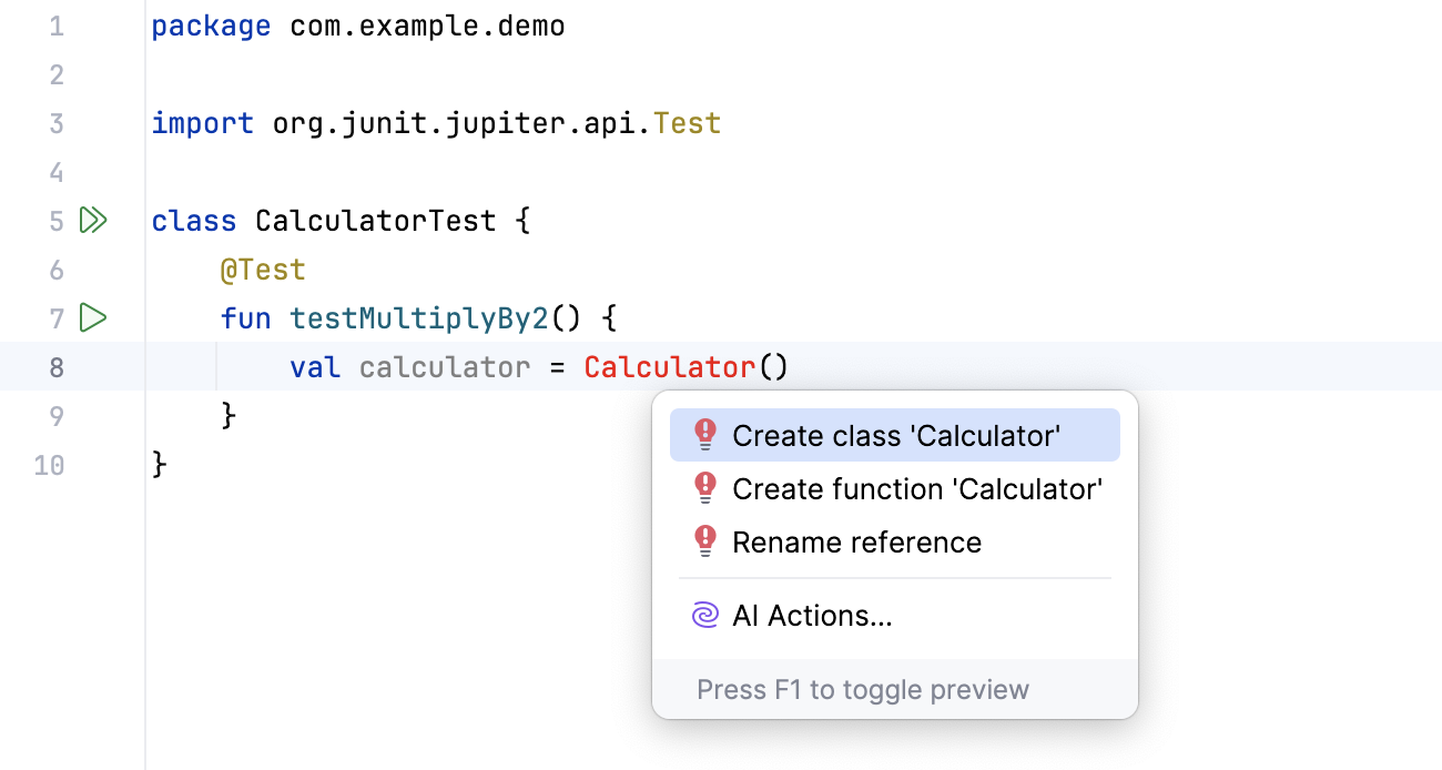Creating a new class Creating a new class