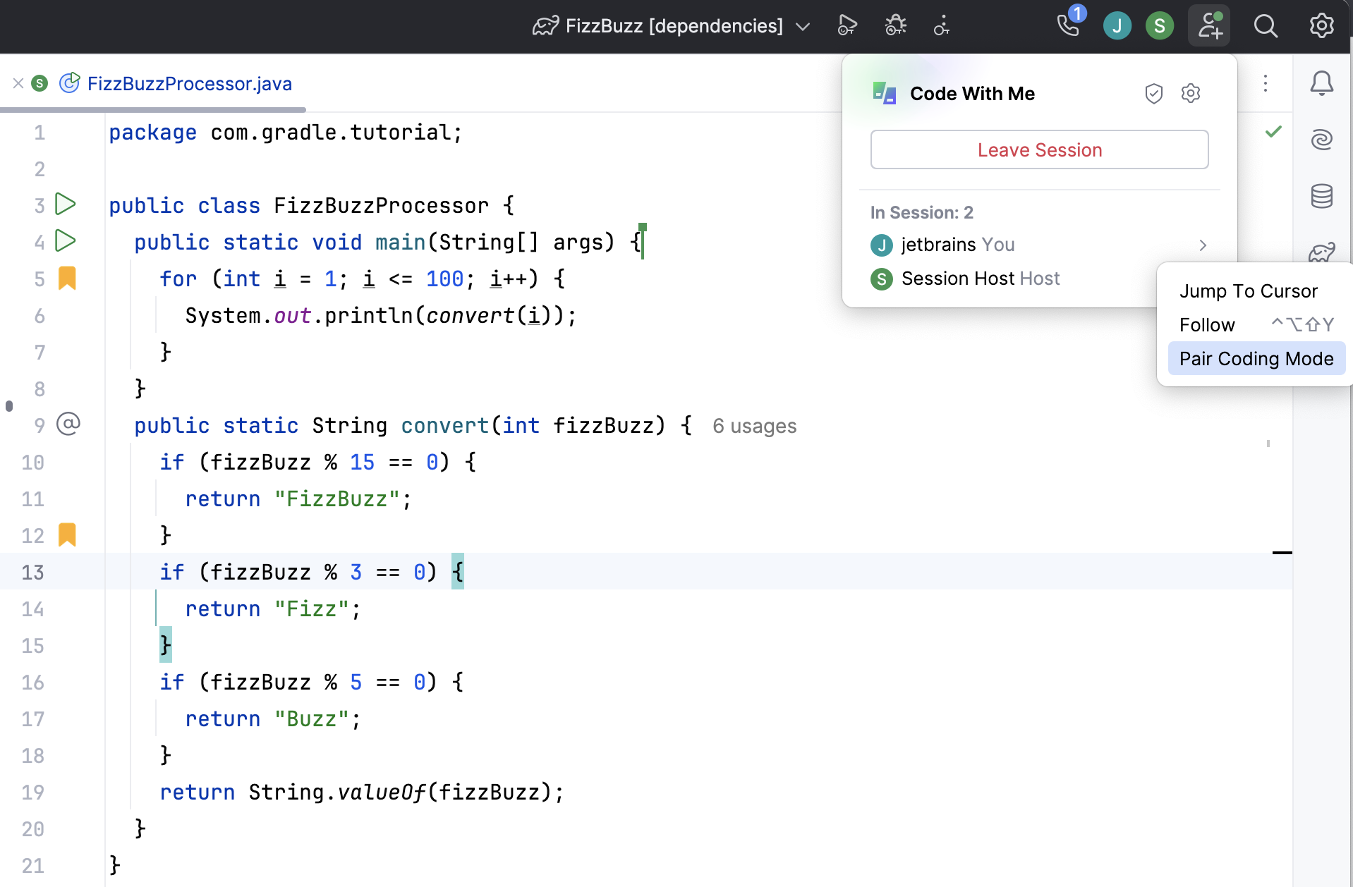 JetBrains Client UI JetBrains Client UI
