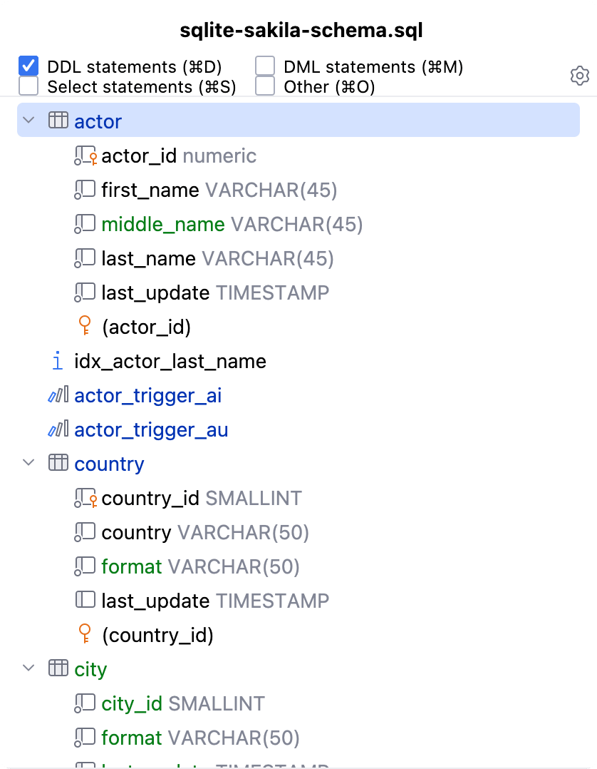 Structure popup Structure popup