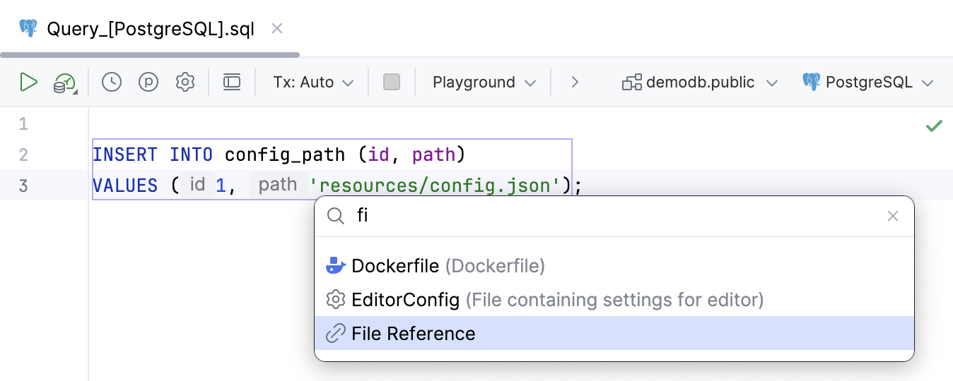 Inject a file reference