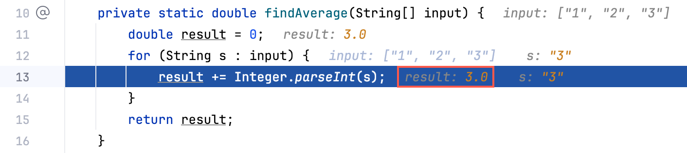 Inline debugging helps us get information about the variable values Inline debugging helps us get information about the variable values