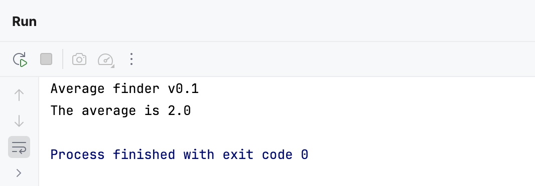 The program outputs 2.0 now The program outputs 2.0 now