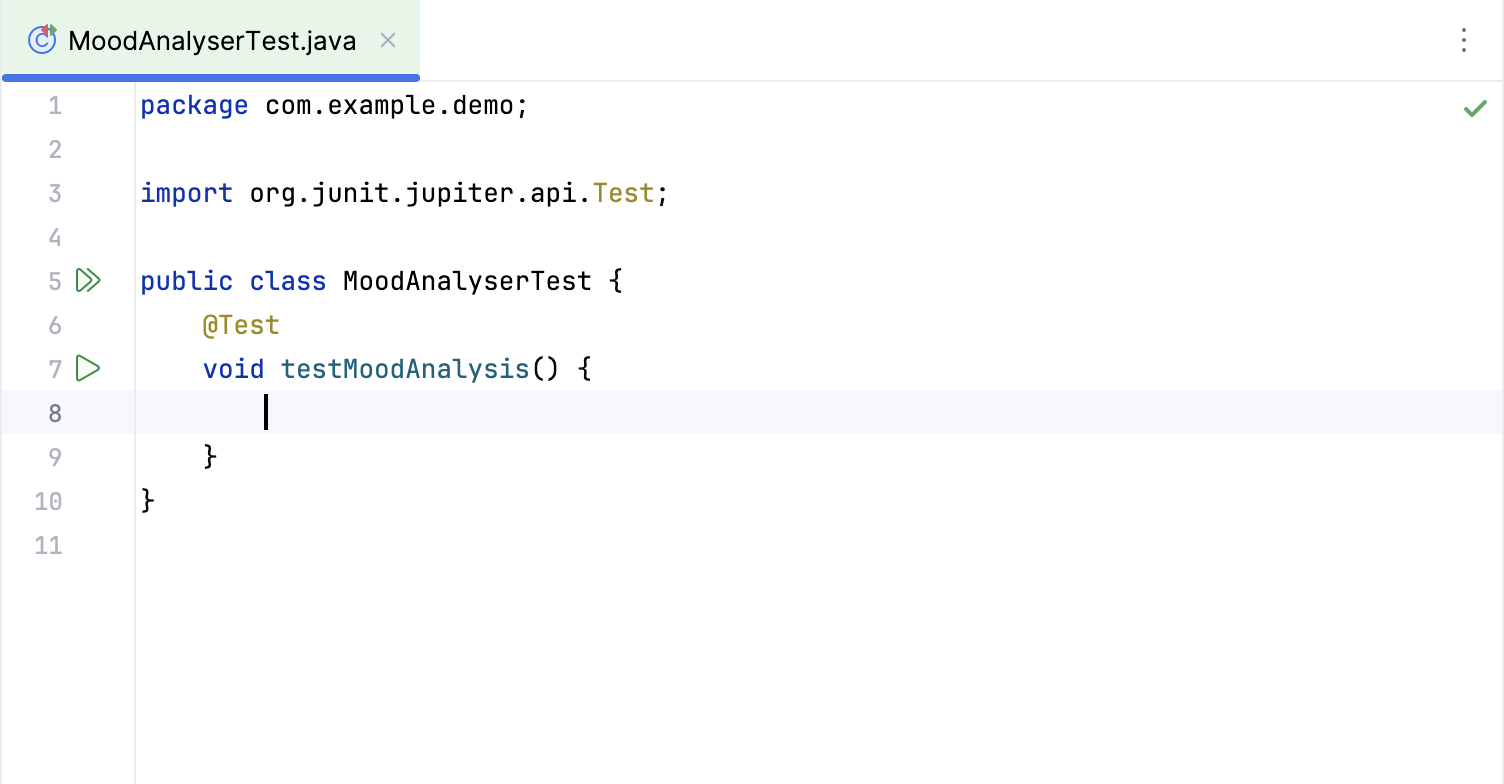 Creating your first
test Creating your first
test