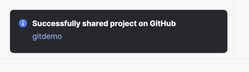 The repo is shared on GitHub
