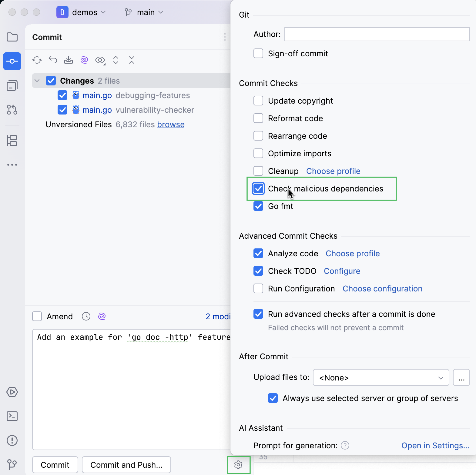 高级提交选项弹出窗口 高级提交选项弹出窗口